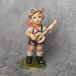 Vintage Norleans Boy Playing Banjo 6 Inches Tall